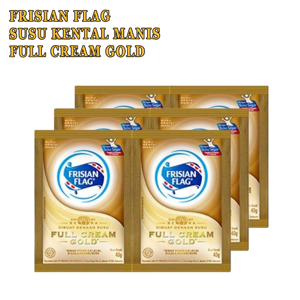 SUSU KENTAL MANIS FRISIAN FLAG FULL CREAM GOLD 38g