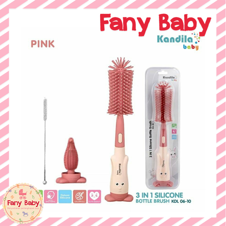 KANDILA BABY 3IN1 SILICONE BOTTLE BRUSH / KDL 06-10