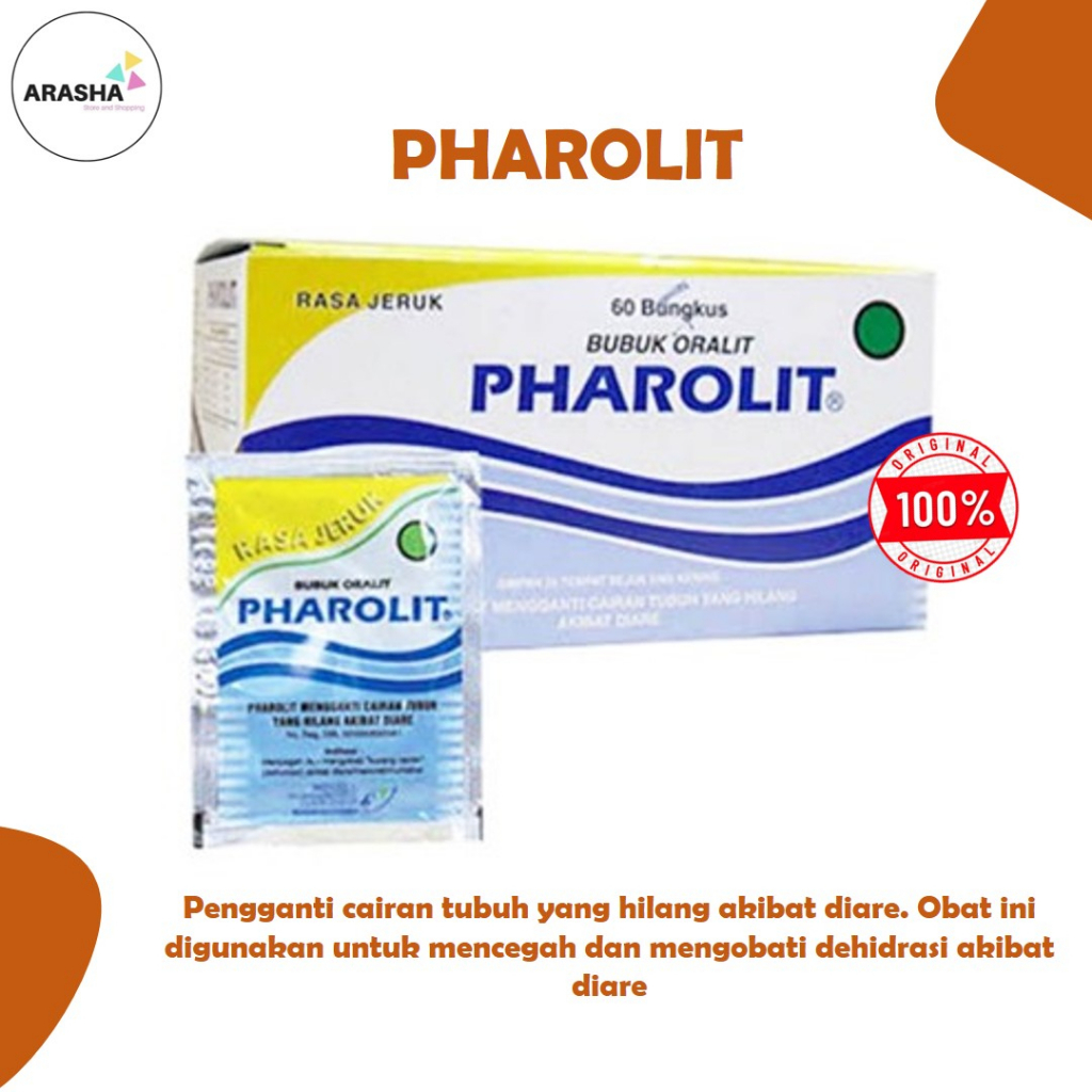 PHAROLIT SACHET Bubuk Oralit Diare/Dehidrasi/Mencret/Muntaber