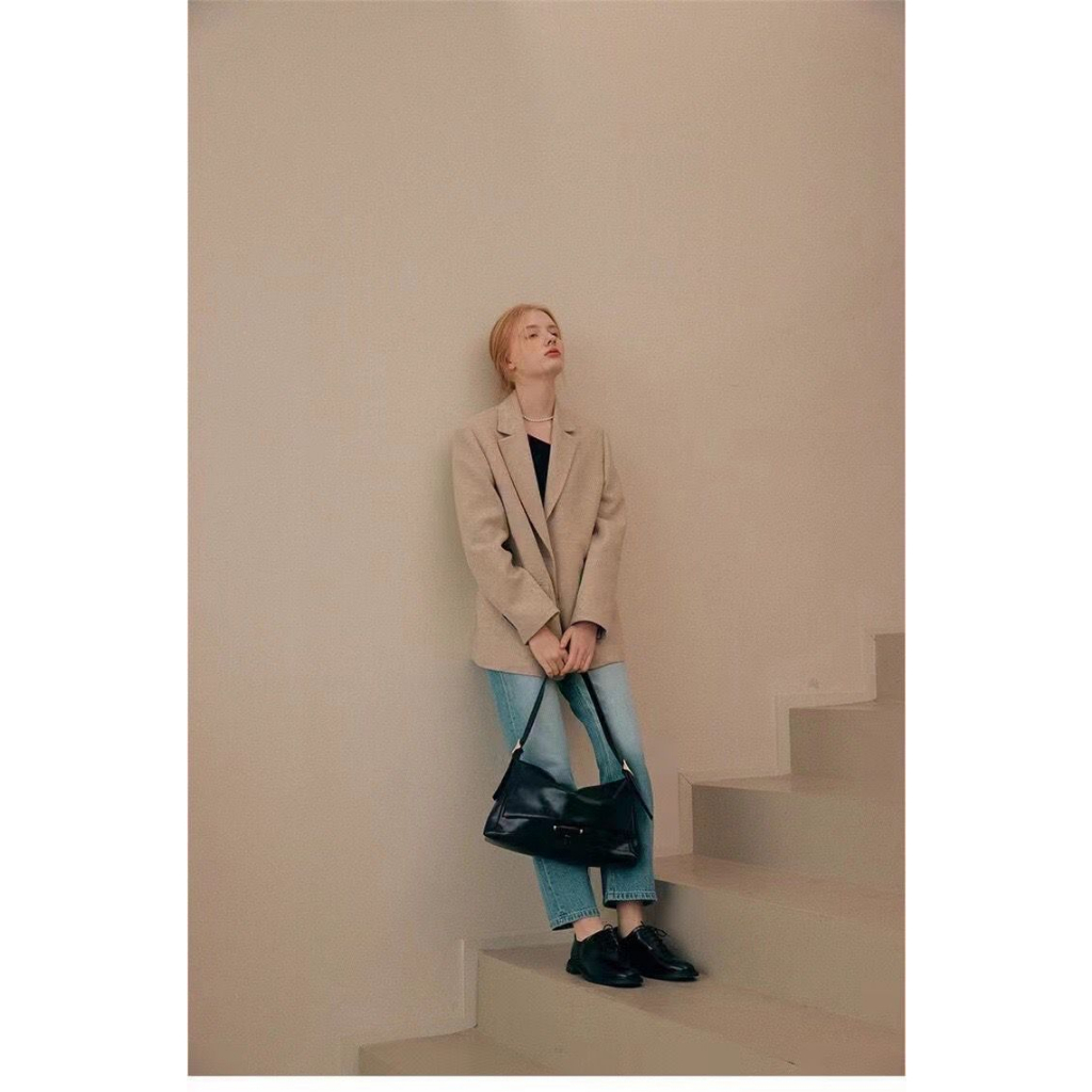 Tas Selempang Wanita Cewek Bag Hitam elegan FT78 ukuran size 36.5 x 8.5 x 21.5 cm