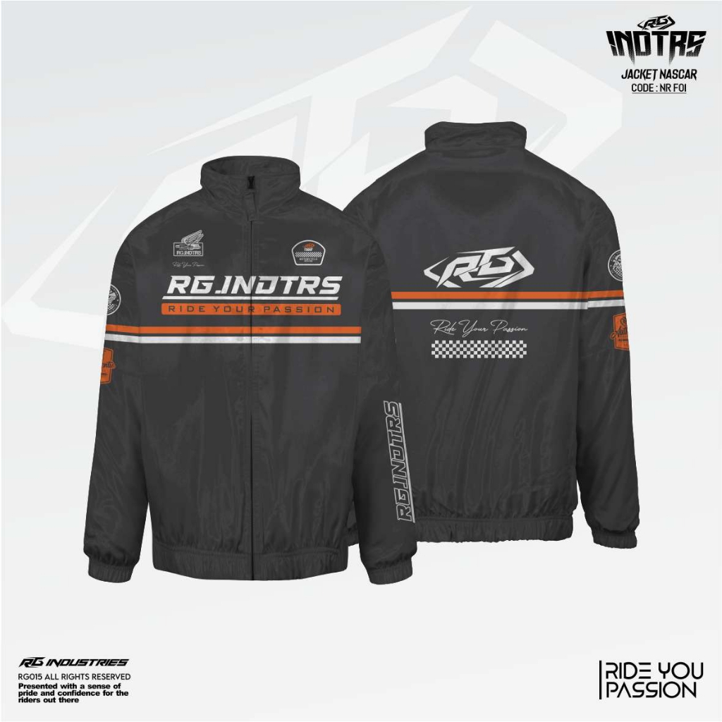 Jaket Nascar RG INDUSTRIES /Jaket Nascar 2 Stroke /Jaket Nascar Racing /Jaket Nascar/Jaket Track Nas