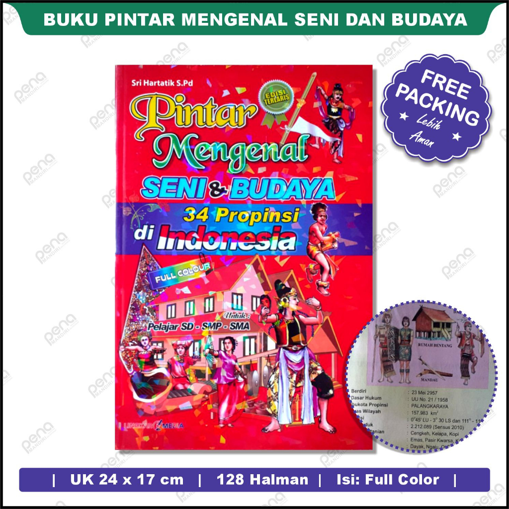 Pintar Mengenal Seni &amp; Budaya 34 Provinsi di Indonesia - LM