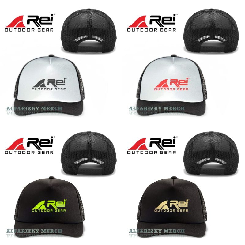 Topi trucker premium/Topi Jaring Pendaki Gunung/Topi Outdoor Pria Wanita Lokal Gunung REI AREI OUTDO