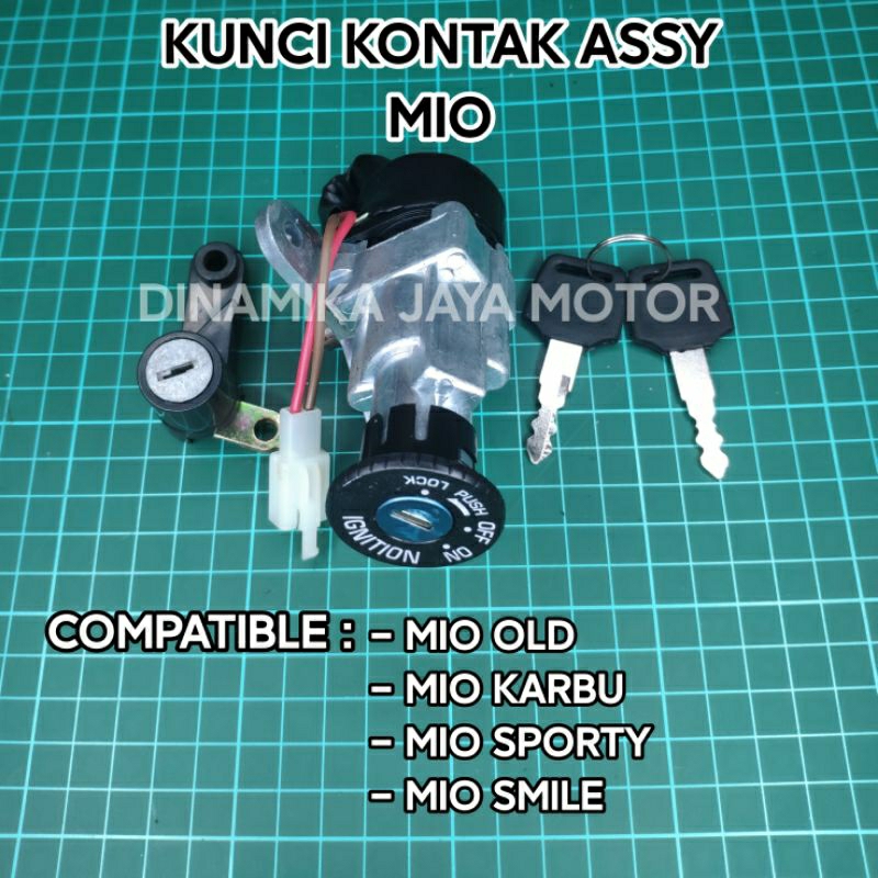 KUNCI KONTAK ASSY SET KOMPLIT MIO OLD KARBU MIO SPORTY MIO SMILE