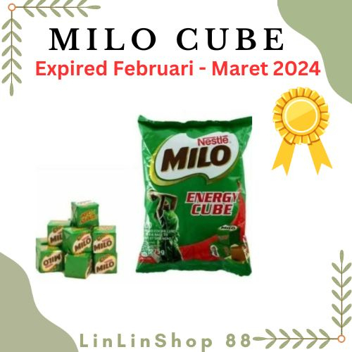 Milo Cube Coklat rasa Milo isi 100pcs