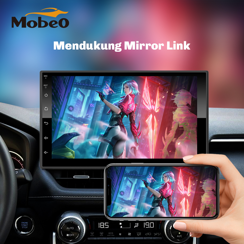 (BERGARANSI) Mobeo Head Unit MAD 1 Support Mirror Link