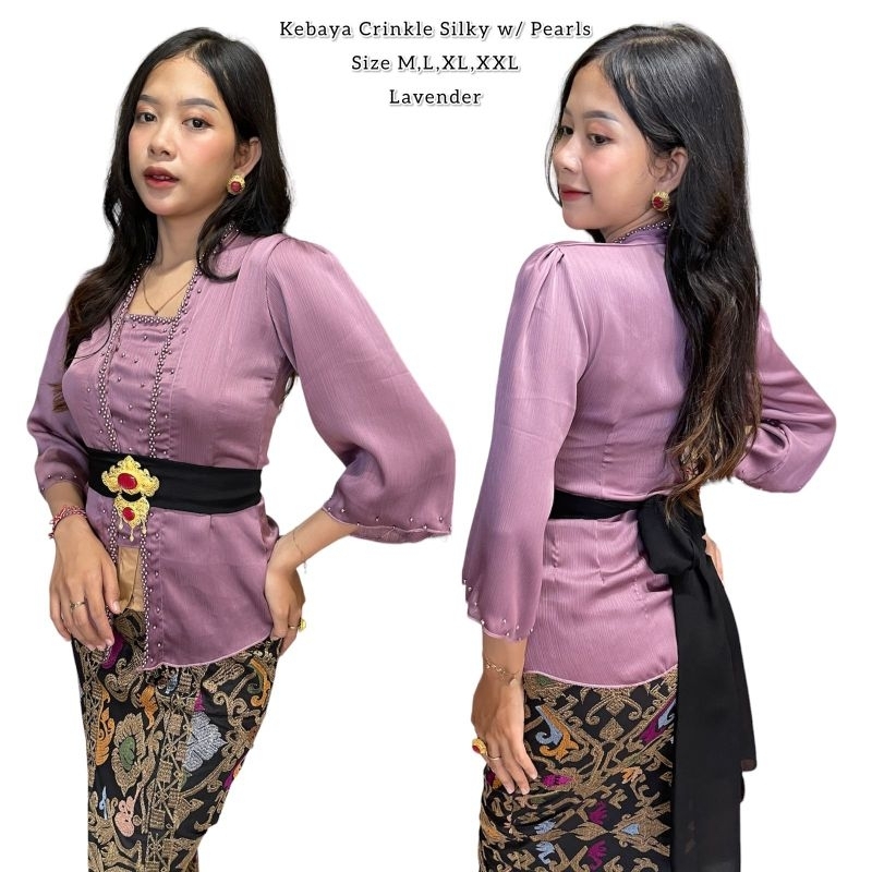 kebaya sutra crincle