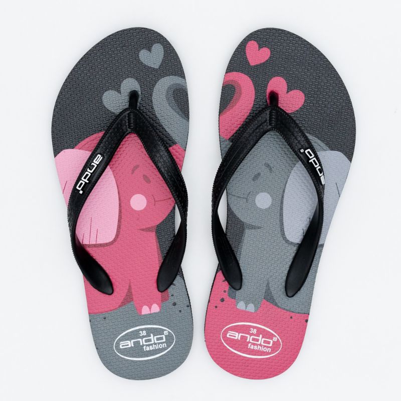 SANDAL ANDO WHISPER WANITA - SANDAL JEPIT CEWEK MOTIF GAJAH