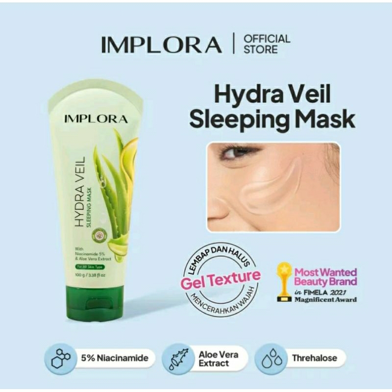 IMPLORA Hydra Veil Sleeping Mask 100gr