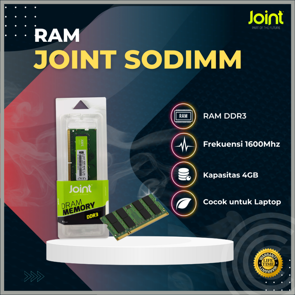JOINT RAM DDR3 1600Mhz SODIMM 4GB | ORI