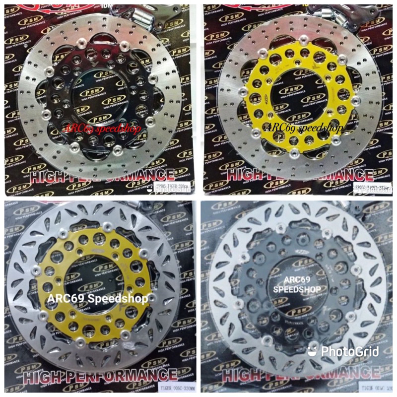 Piringan Cakram depan PSM Besi 320MM Floating + Breket Tiger Lama,Mega pro,CB 150 R,Verza