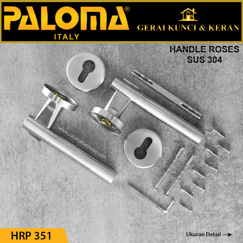 PALOMA HRP 351 Handle Pintu Roses Stainless Steel Lever Gagang Door