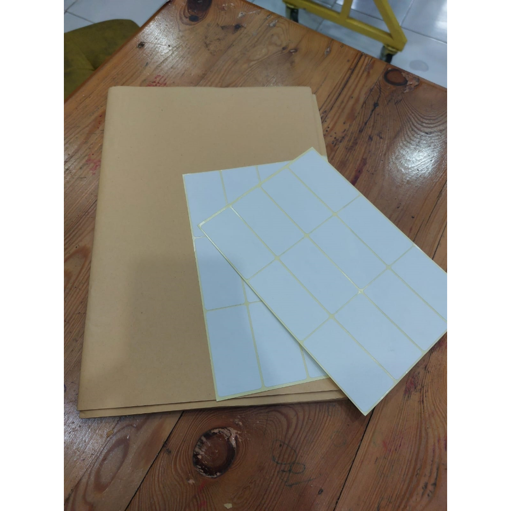 lembar coklat buku tulis / Sampul Buku Coklat Isi 20pcs Ukuran Big Boss sampul Buku Palstik isi 20lembar