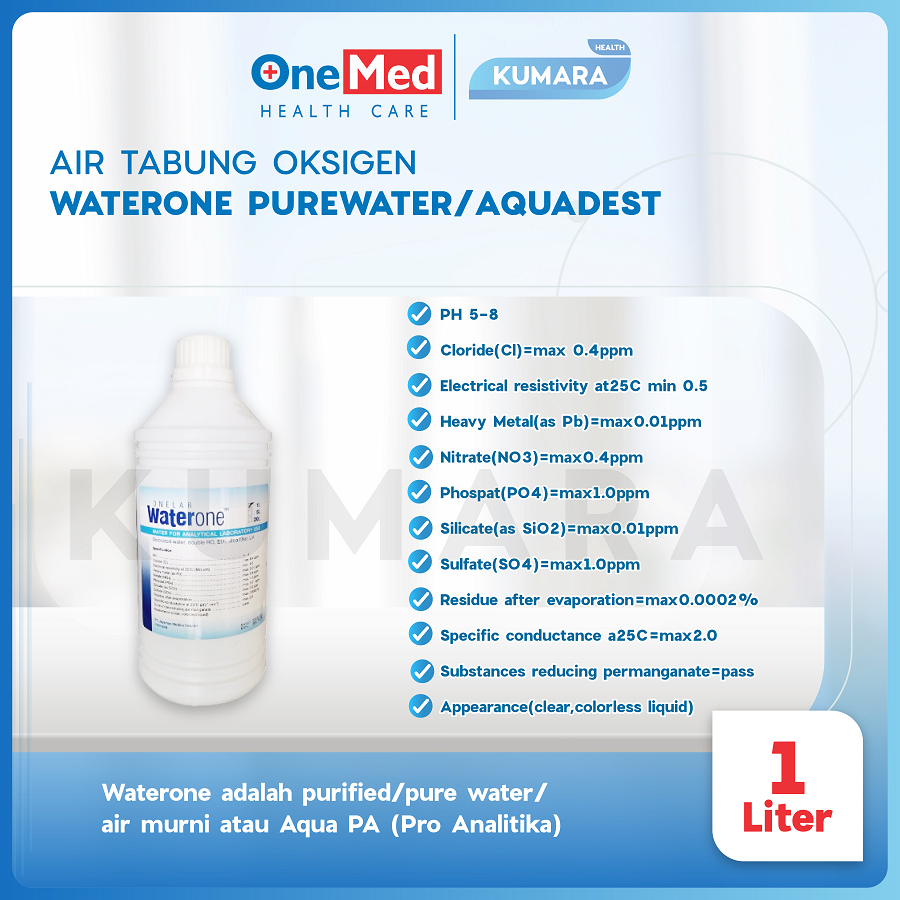 ONEMED - Waterone 1 LIter / Aquabidest