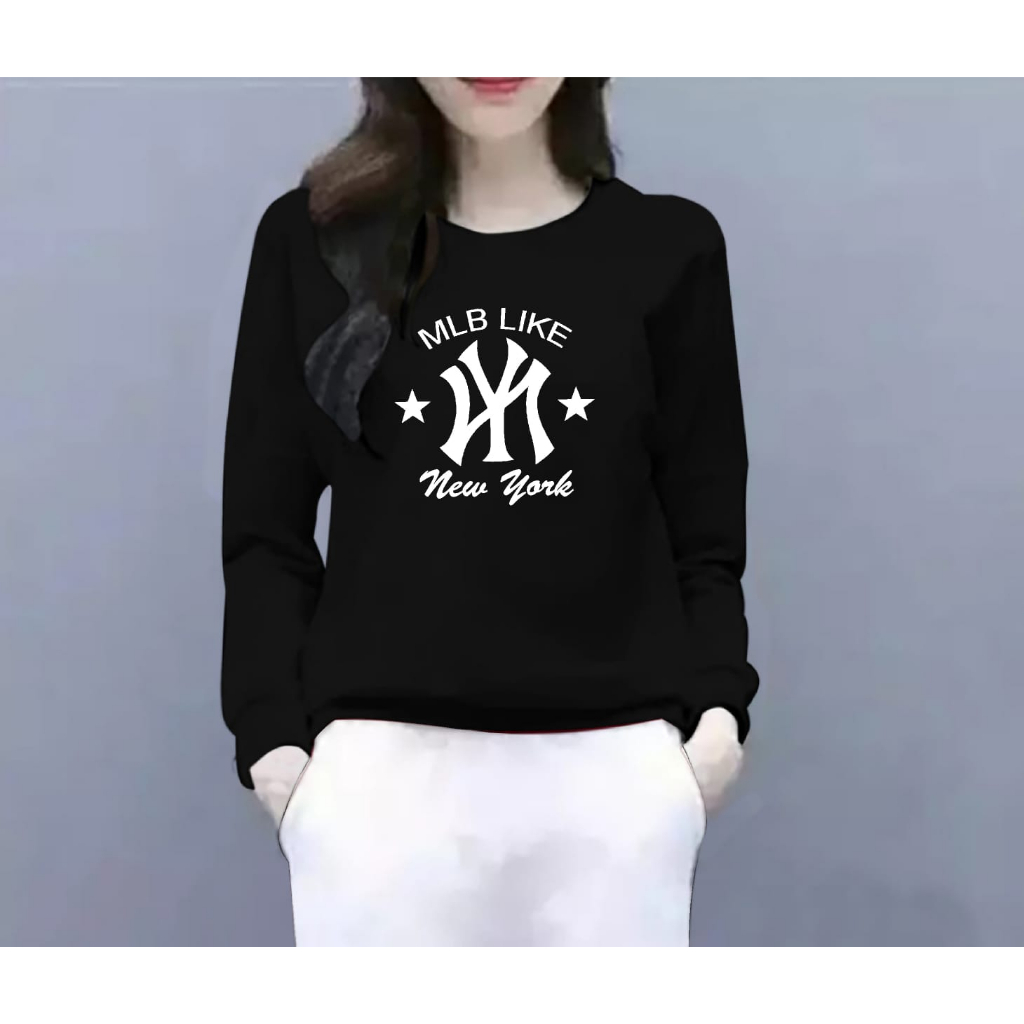 BISA COD_BAJU ATASAN TRENDY MLB LIKE GIRL TERBARU-KAOS ATASAN/DISTRO CEWEK KEREN LENGAN PANJANG MASA KINI DAN TERLARIS