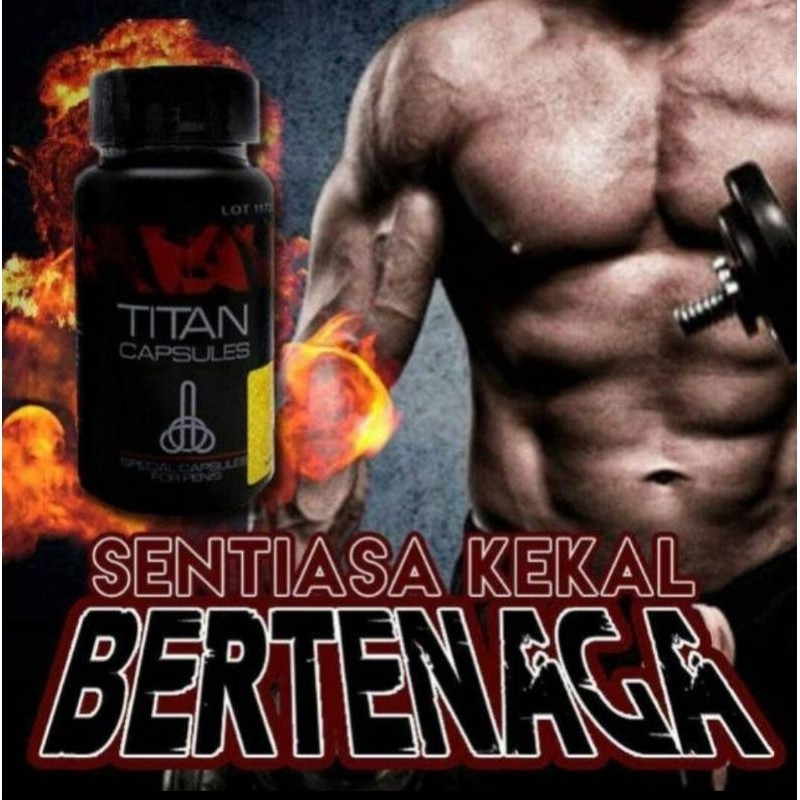 TITAN CAPSULE ASLI 100% ORIGINAL OBAT KUAT PEMBESAR PEMANJANG PENIS KELAMIN PRIA STAMINA PERKASA DEW