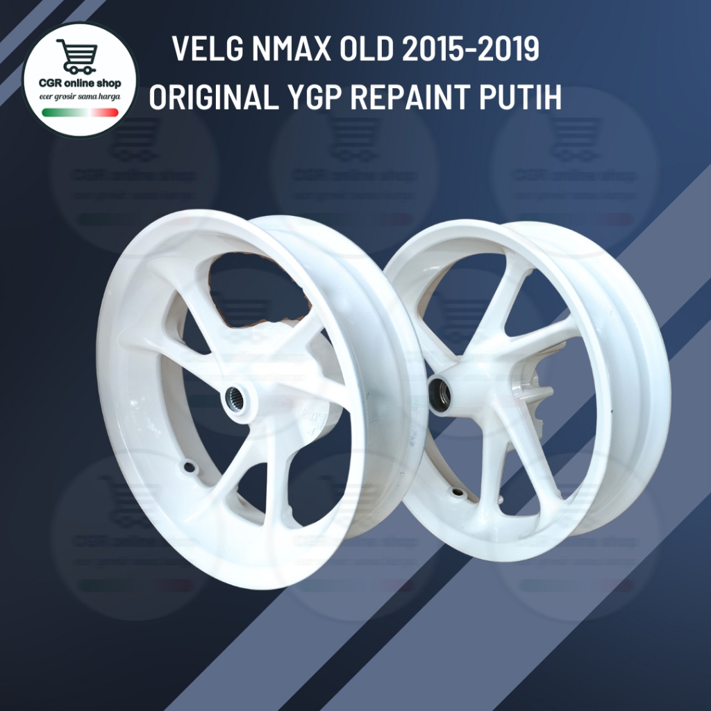 Velg Yamaha NMAX Old 2015-2019 Original YGP 2DP Repaint Putih