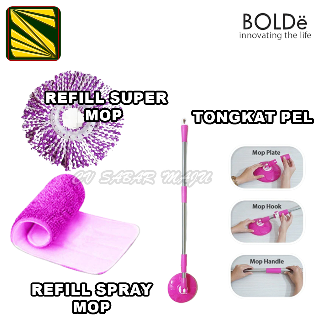 MURAH BOLDE TONGKAT PEL UNTUK SEMUA TIPE BOLDE / SUPER MOP / SPRAY MOP / TONGKAT / GAGANG PEL BOLDE