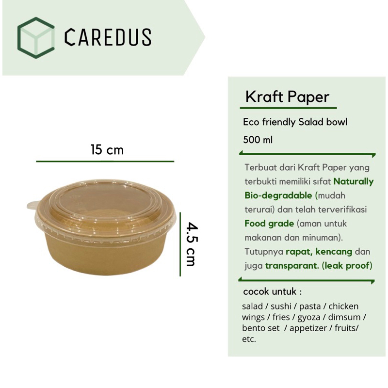 Salad bowl (500 ml) Kraft