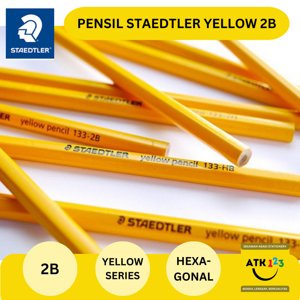 Pensil Staedler Original / Yellow / Alat Tulis / Pensil Komputer / 2B