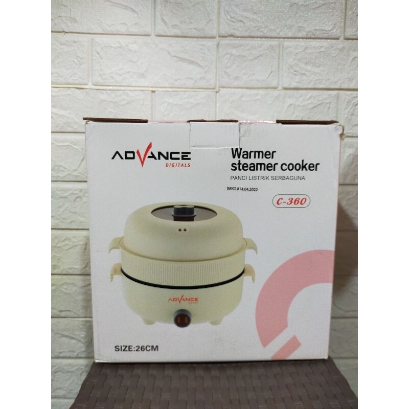 Panci Listrik / Panci Listrik Advance / Panci Listrik Serbaguna / Warmer Steamer Cooker Advance / Pa