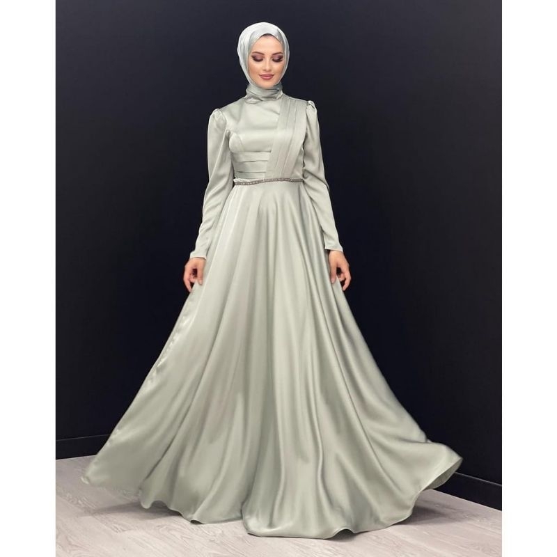 GAMIS MUSLIMAH TERBARU 2023 DREES KALILA bahan Maxmara silk