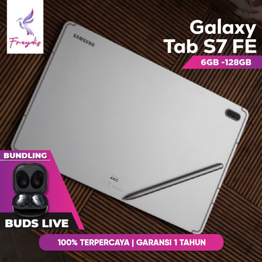 Samsung Tab S7 FE 5G 6/128 GB Tablet T736 RAM 6 ROM 128 Android Original Garansi Resmi