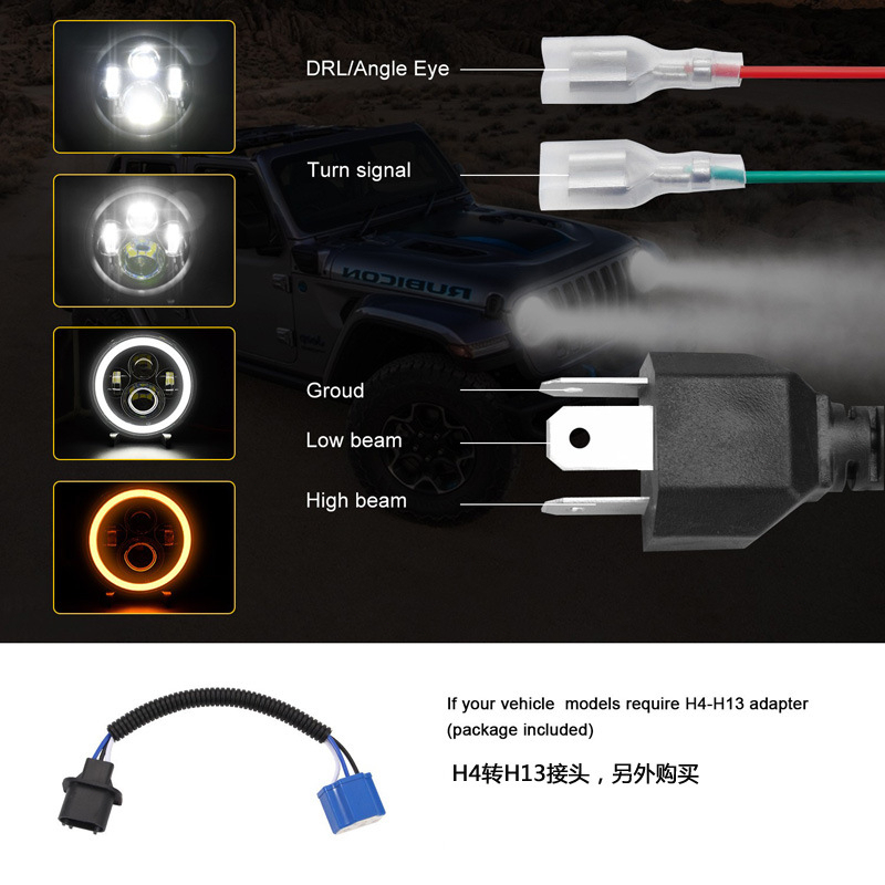 LAMPU DAYMAKER KOTAK PANAH JEEP FEROZA L300 TAFT DLL / Lampu depan daymaker