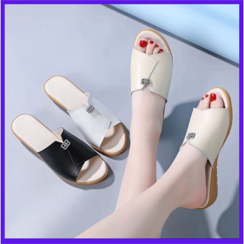 Sandal wanita model kokop/slip on (BB-204)