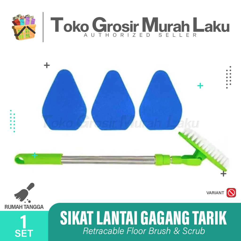 SIKAT SERBAGUNA PEMBERSIH KACA DINDING SUDUT GAGANG PORTABLE 3in1