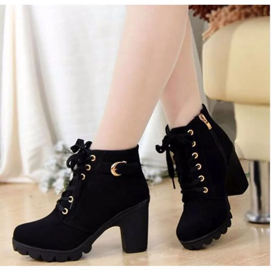 HIGH DEMAND SEPATU BOOTS WANITA ZIPER YKS