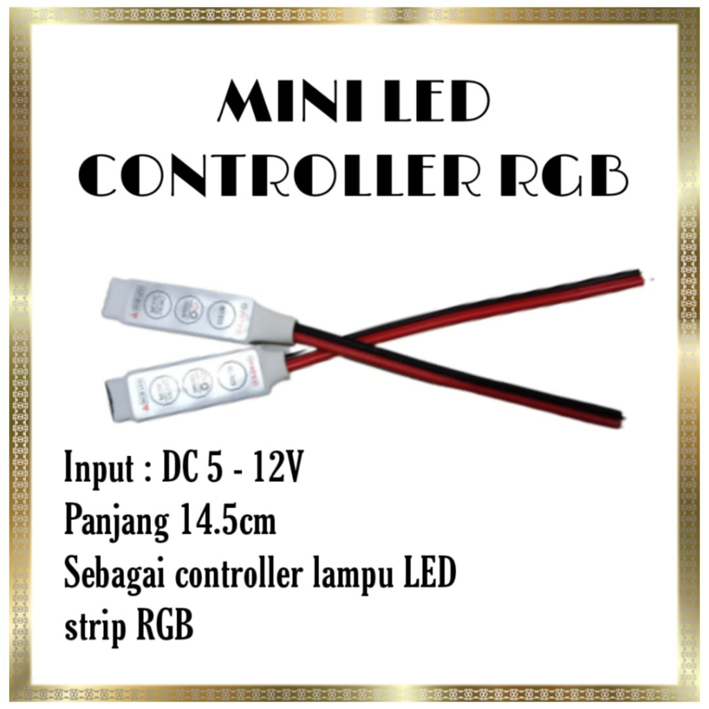 CONTROLLER LAMPU LED STRIP RGB mini led controller rgb otomatis lampu motor / mobil