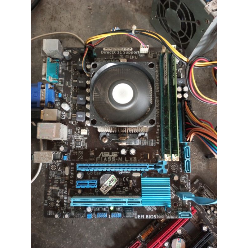 Paketan Motherboard Asus A55 Ft AMD A6 3670 RAM 4GB