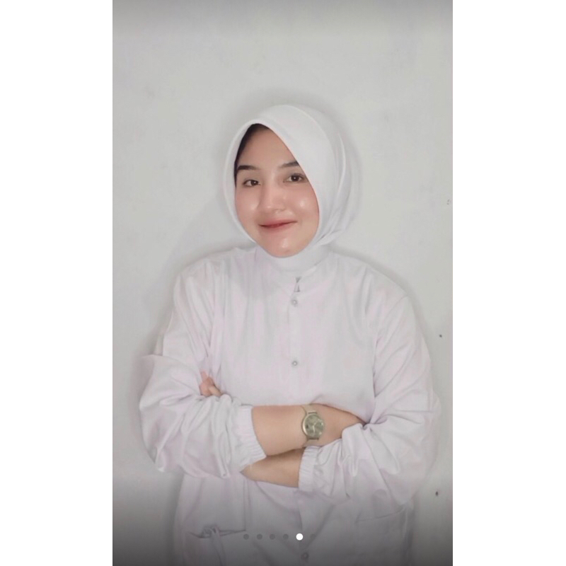 Baju Dinas Perawat Putih Setelan celana