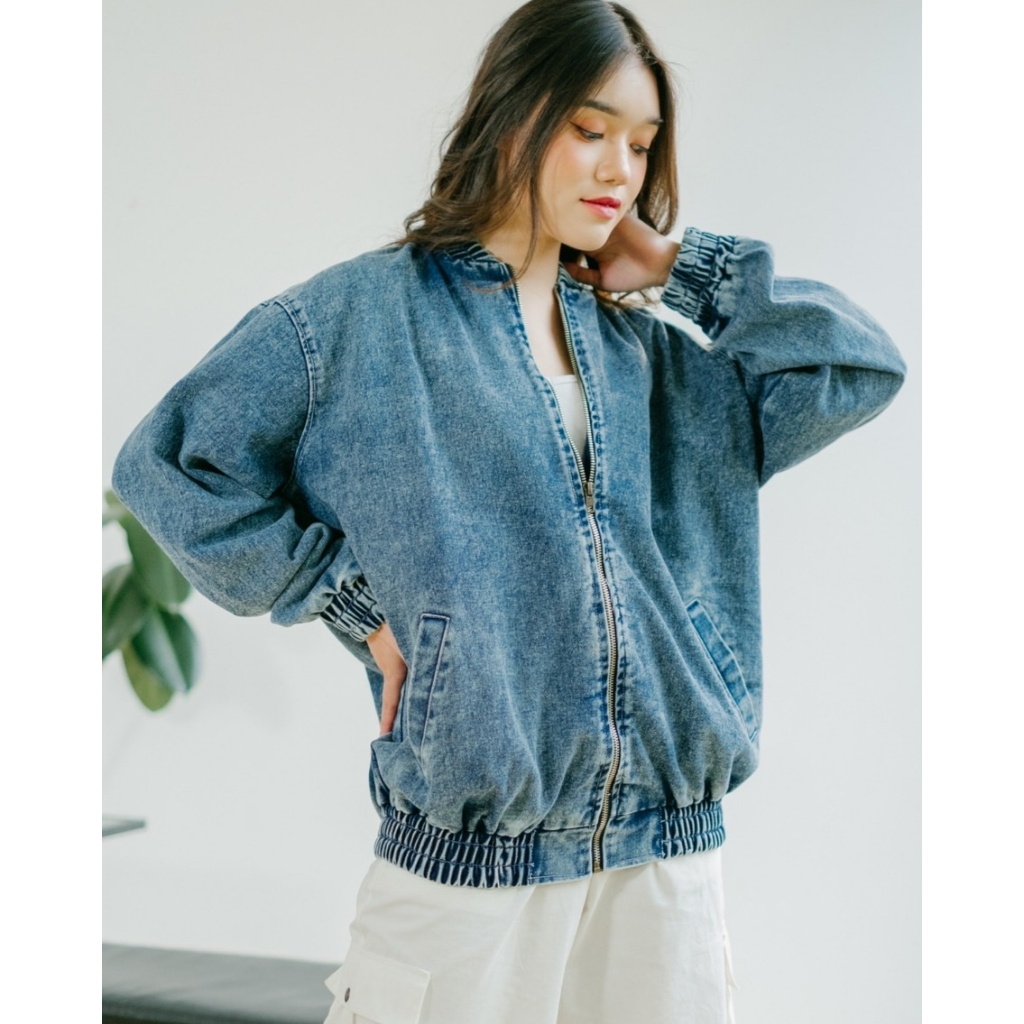 Myrubylicious NOELAN DENIM JACKET | JACKET | JACKET WANITA | JACKET OVERSIZED