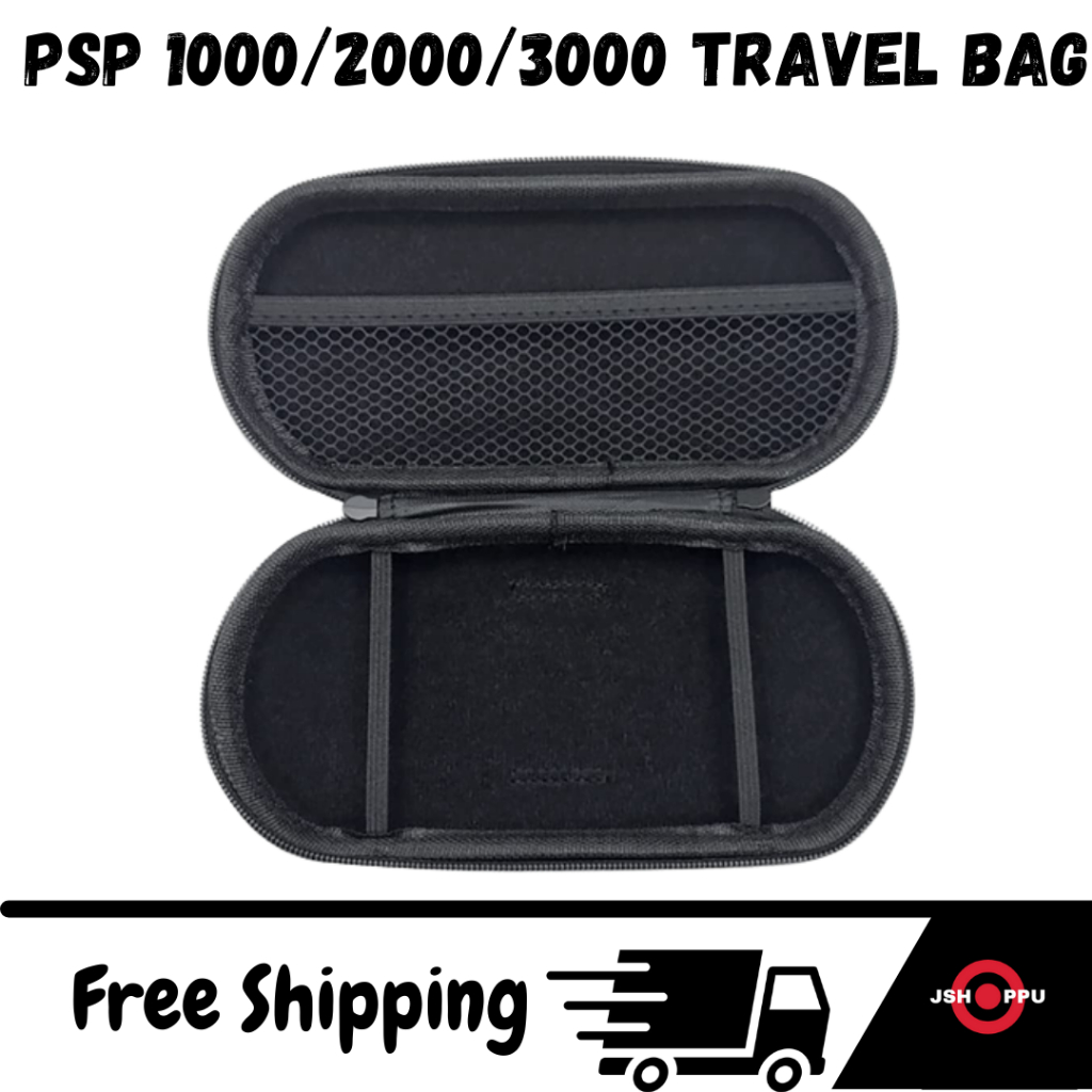 Tas PSP Airfoam Hard Pouch Pocket Dompet Case Travel Bag PSP 1000 2000 3000 Slim Dan Fat