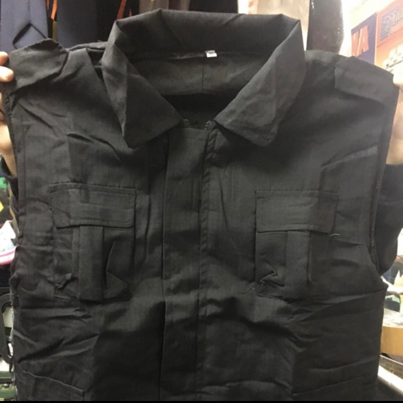 rompi hitam krah ristok# rompi outdor#rompi lapangan#rompi hitam #rompi takticall