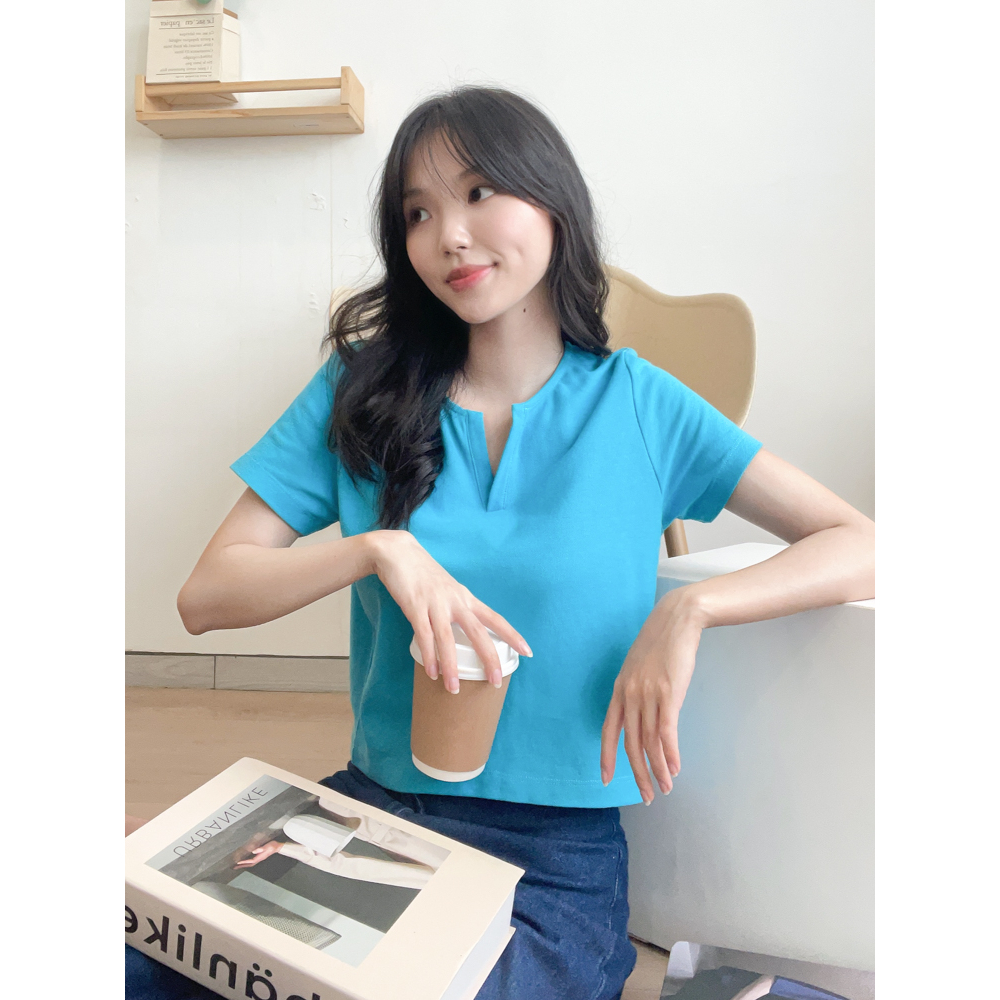 Kadaka T-0410 Crop Top Wanita Tshirt Comfy