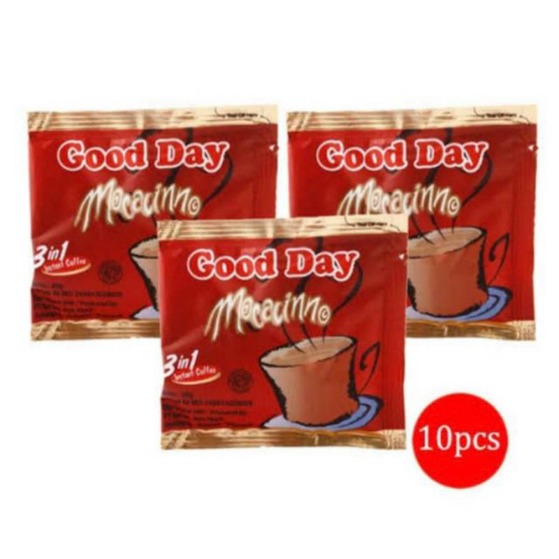 

Good Day Mocacino 3in1- 1 Renceng / 10 Sachet / Pcs / Mocacino