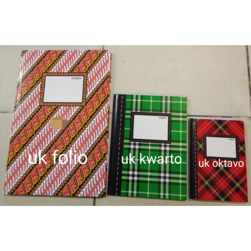 

Perlengkapan atk buku tulis memo jurnal pembukuan catatan notes sales ekspedisi kulit hard cover karton tebal oktavo kwarto folio 50 100 200 300 lembar batik kotak okey