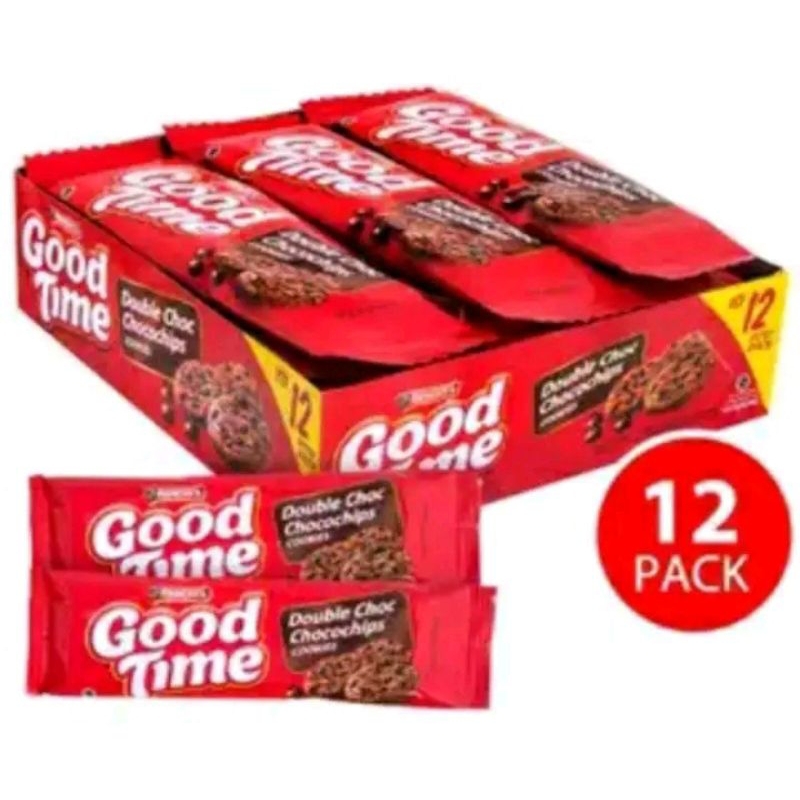 good time double choc biskuit box isi 12 pcs x 26 grm