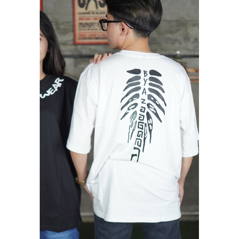 [OVERSIZE] T SHIRT BYAZ Neck Backbone