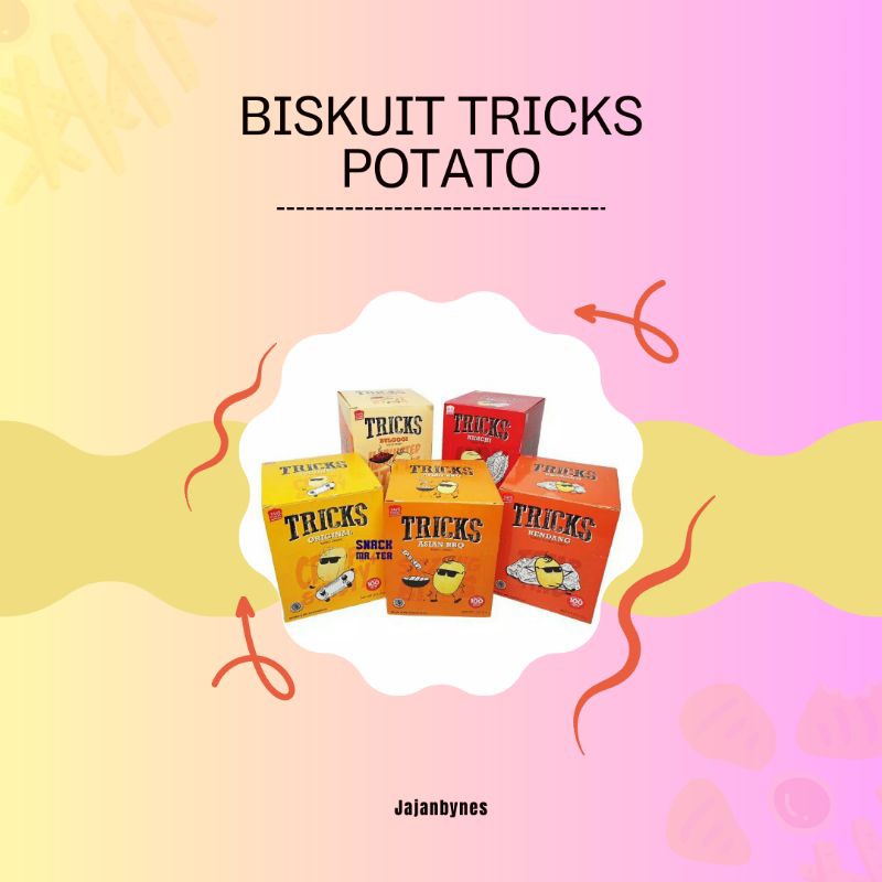 

BISKUIT TRICKS POTATO BAKED CHIPS 12gr isi 10pcs