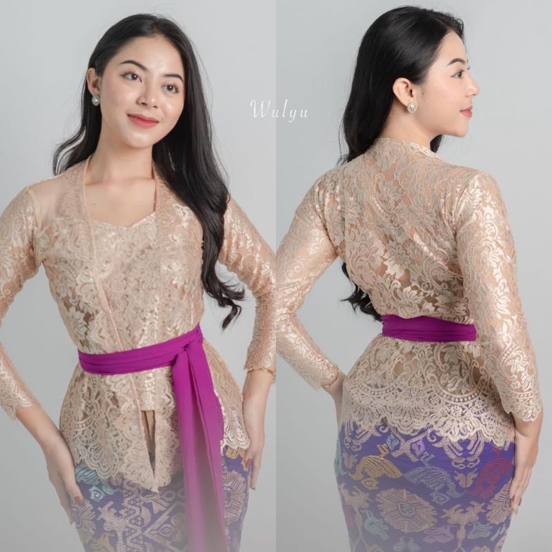 Kebaya modif tile Motif mawar daun