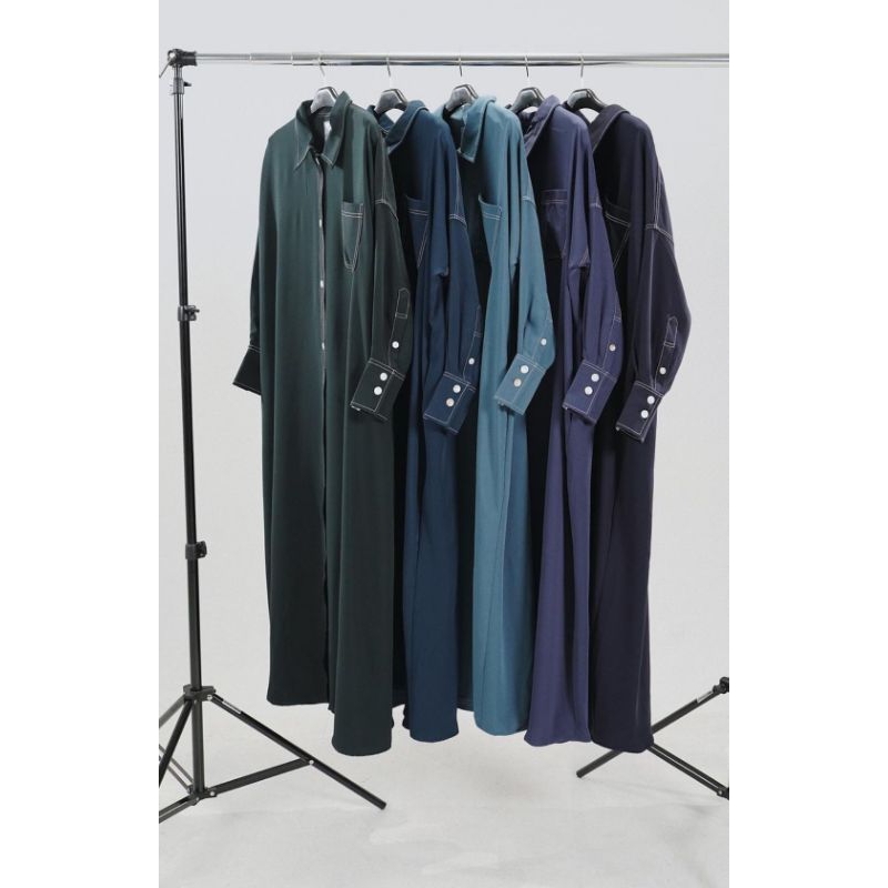 PRELOVED ELMADINA KEMEJABAYA DARK DENIM SIZE X XS BUKAN ALJENNA