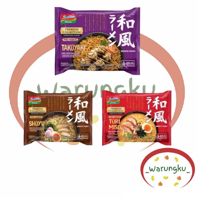 

INDOMIE Japanese Series - Tori - Miso - Takoyaki