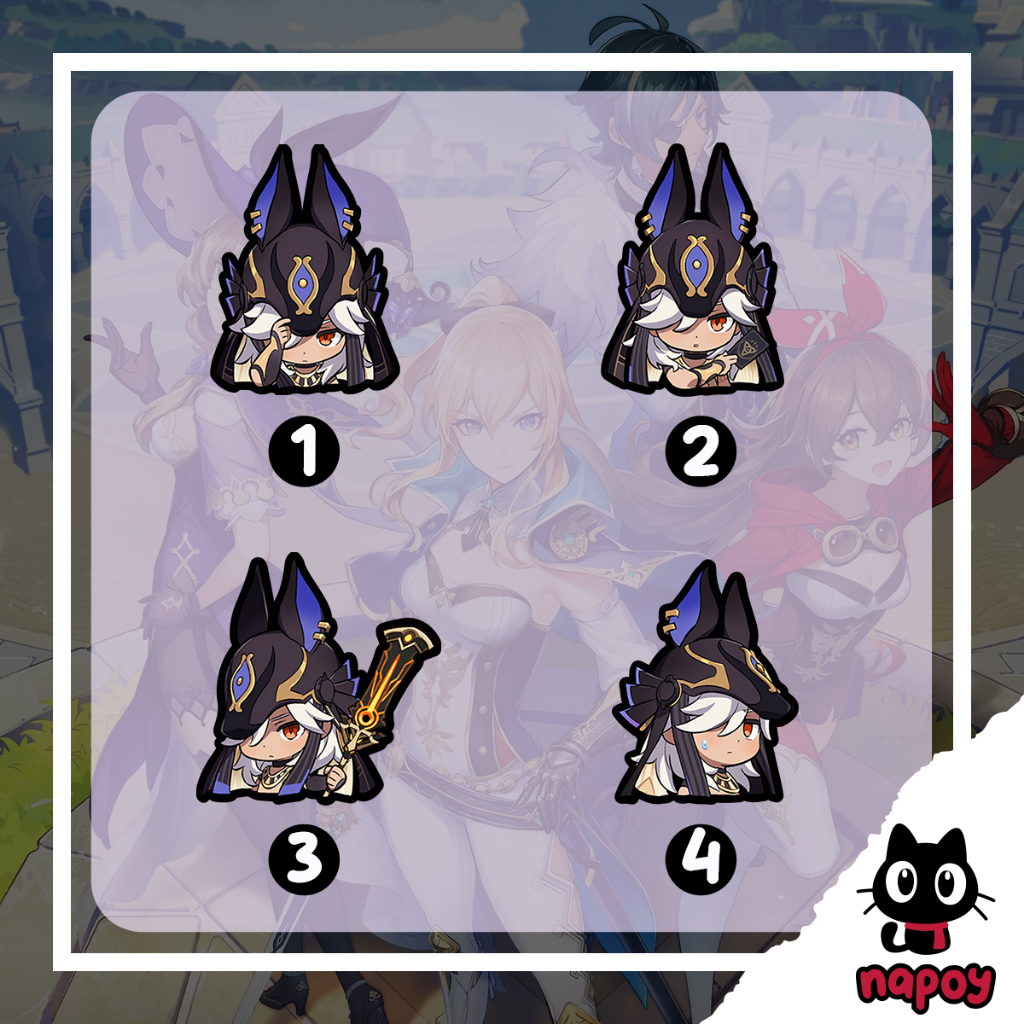 

Sticker Vinyl Game Anime Cyno Genshin Impact