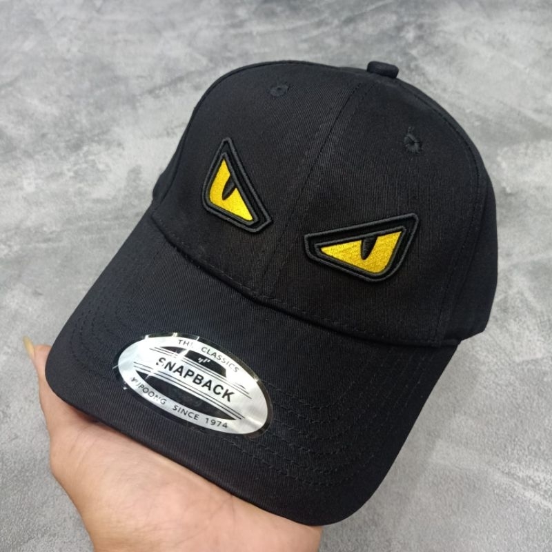 Topi Fendi Eyes Monster Topi baseball fendi Black Premium quality