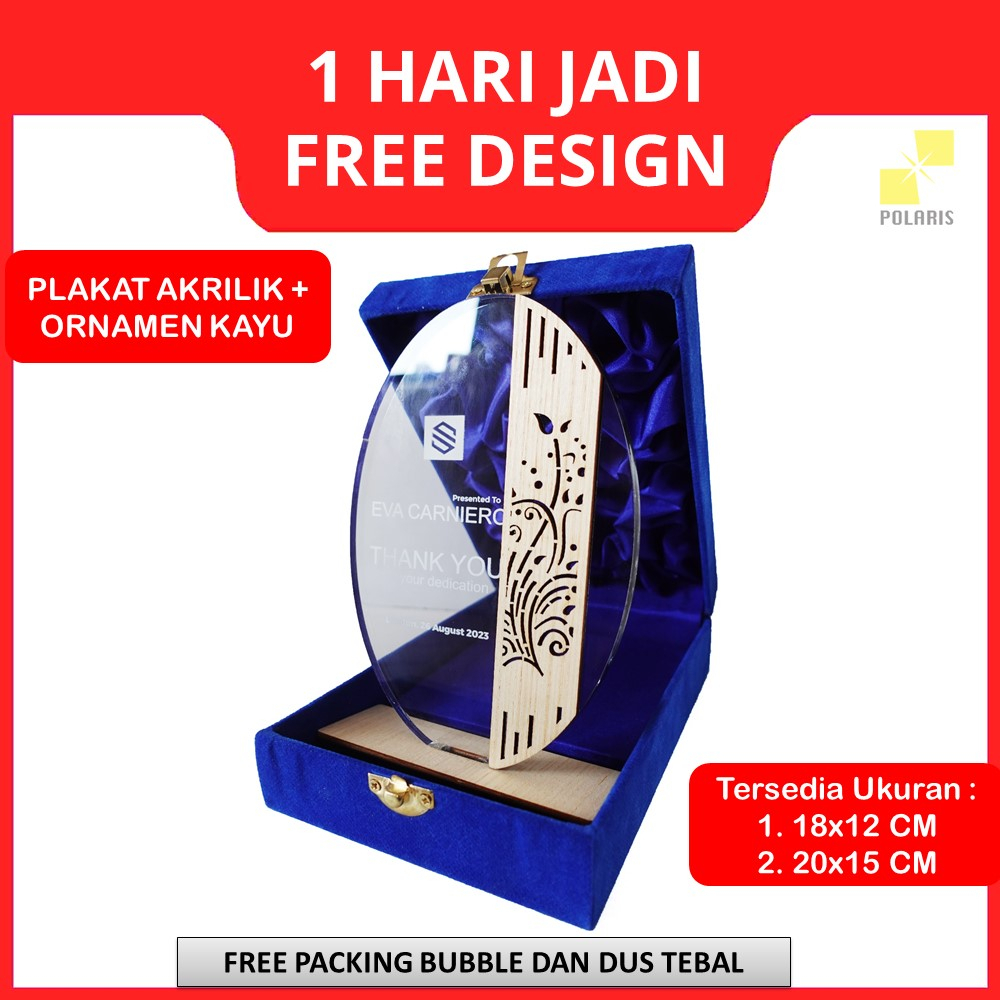 PLAKAT AKRILIK ORNAMEN KAYU UNIK + BOX TROPHY ACRYLIC CUSTOM - PLAKAT PENGHARGAAN KADO WISUDA/WEDDING/BIRTHDAY - VANDEL KELULUSAN HADIAH ULANG TAHUN/PERNIKAHAN - PIALA AKRILIK - VANDEL AKRILIK KAYU - TROPHY AKRILIK