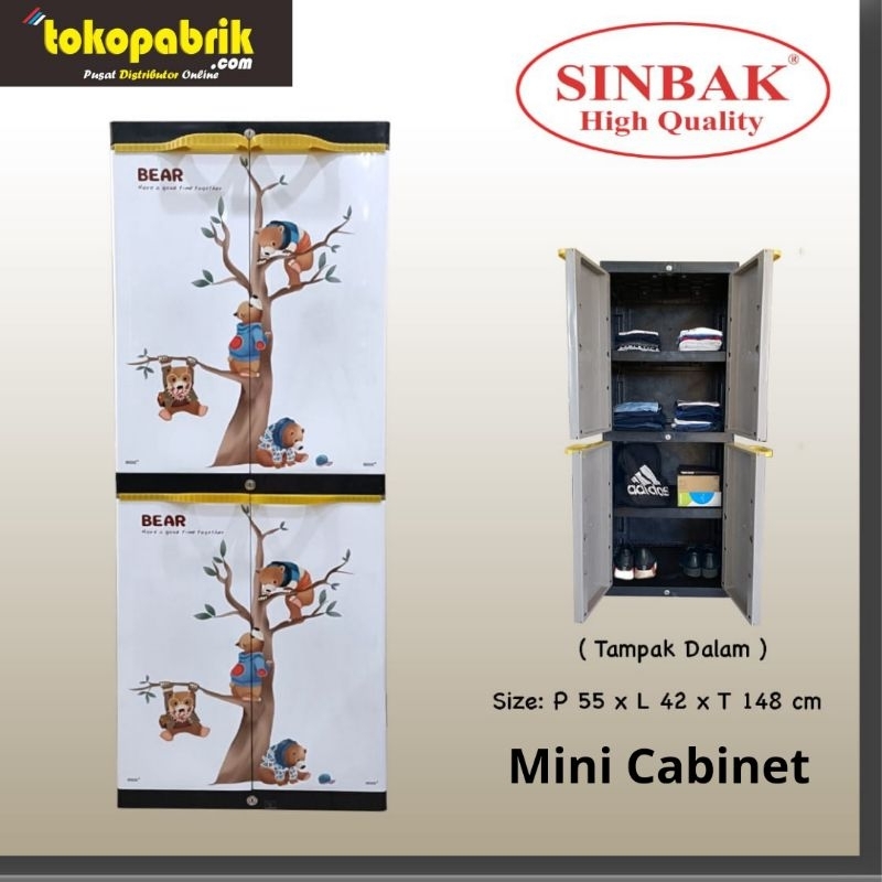 Lemari Plastik Sinbak Mini Cabinet Termurah Terlaris Tegal Pemalang Pekalongan